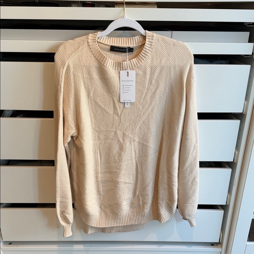 Cream Crewneck Sweater